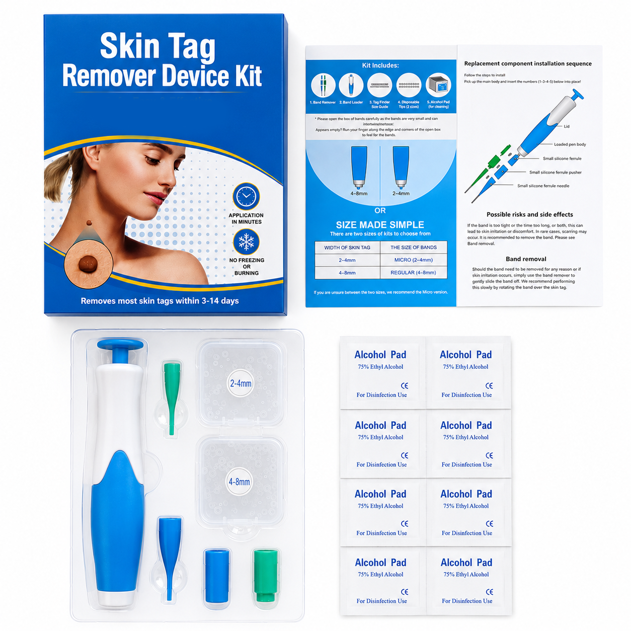 Skin Tag Remover Device Kit for Men & Women – Easy At-Home Use