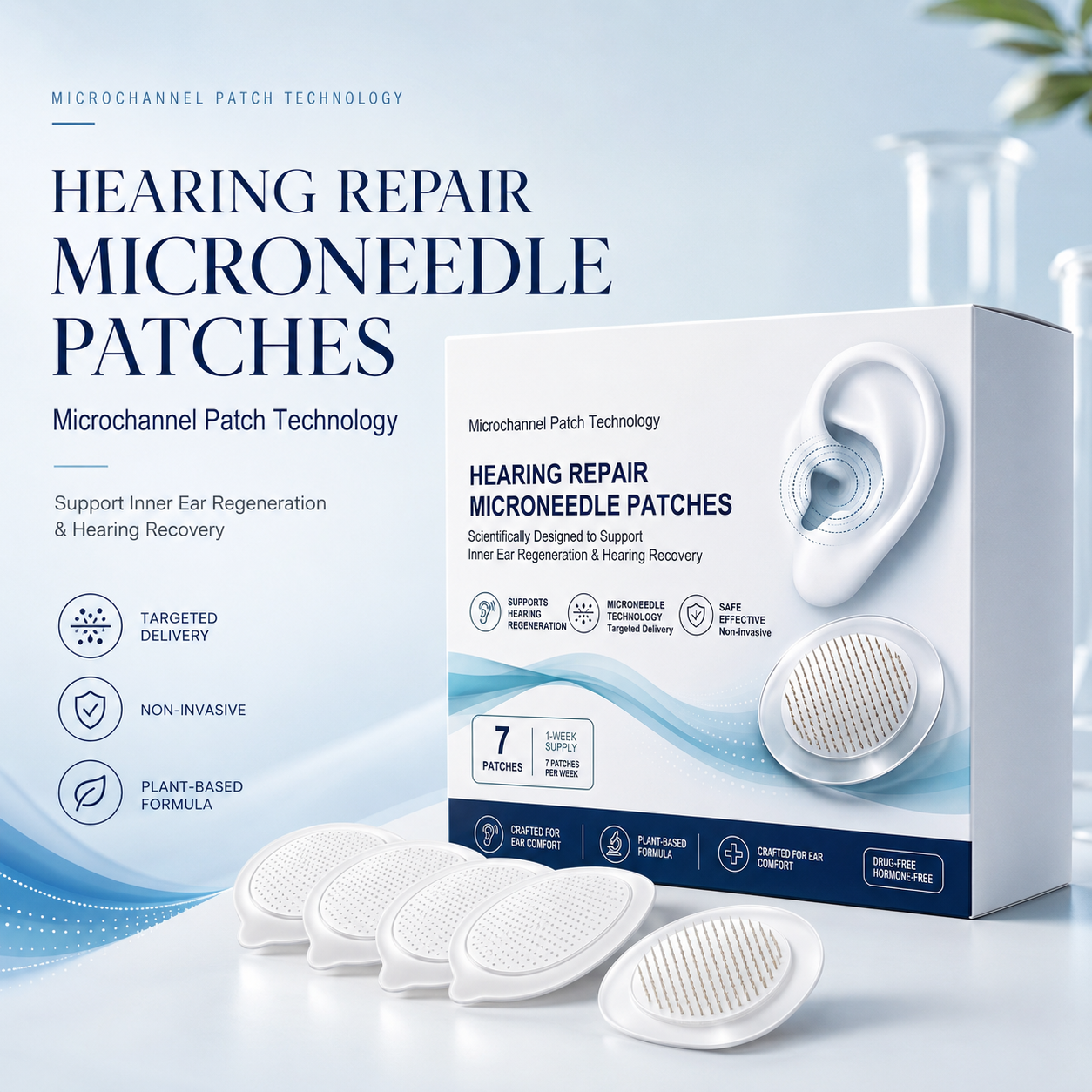 Hearing Repair Microneedle Patches
