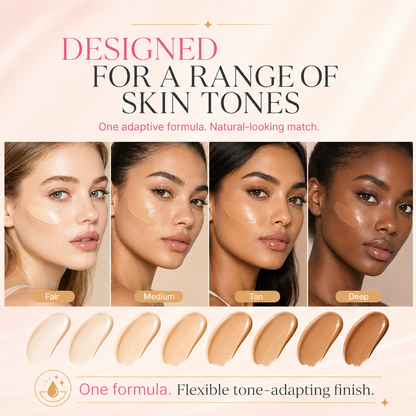 HZA Color-Changing Foundation – Adaptive Skin-Matching Lightweight Foundation SPF 15