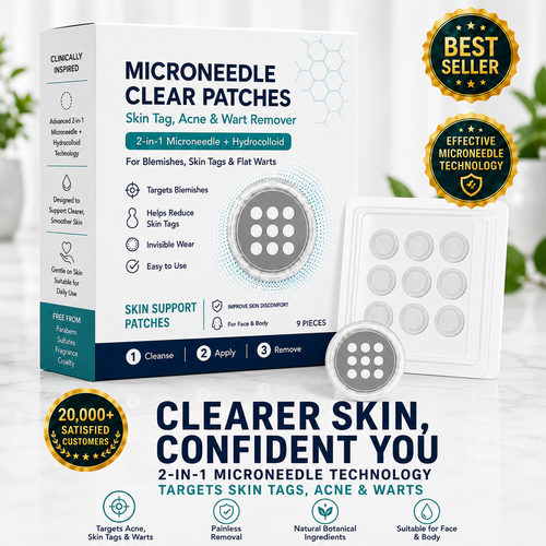 2-in-1 Microneedle &Hydrocolloid Patch